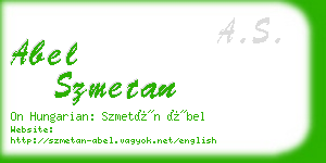 abel szmetan business card